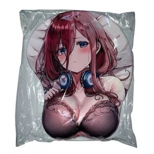 Anime 3D Mouse Pad Non Slip Miku Nakano Soft Wrist Rest Support